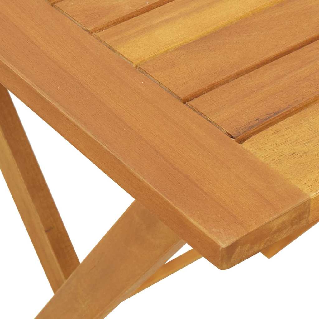 Mesa de Jardín Plegable Natural 60 x Madera de Acacia Maciza
