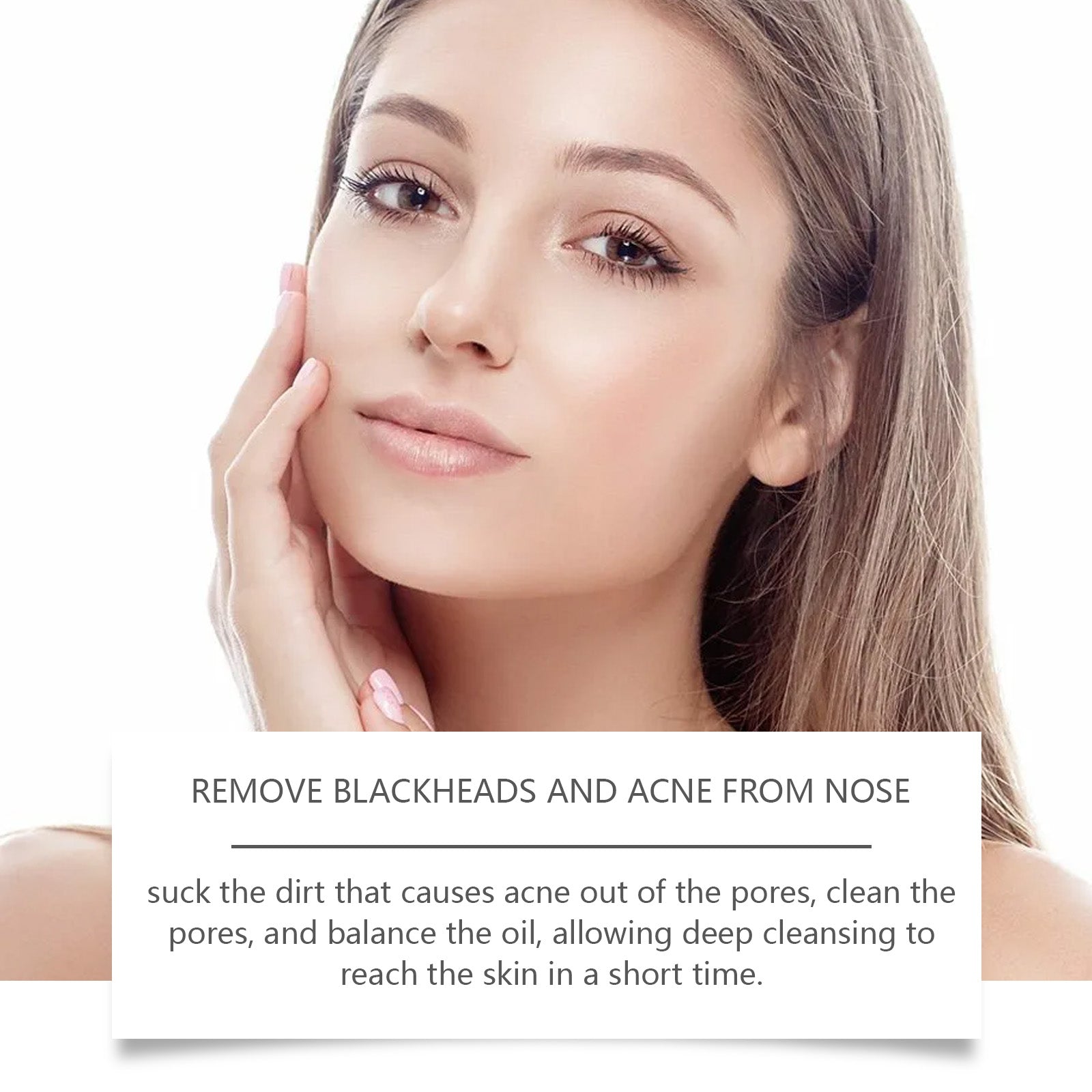 Bamboo Charcoal Nose Mask Gently Cleanses T Zone Of Face, Moisturizes Pores And Moisturizes Skin Nose Mask