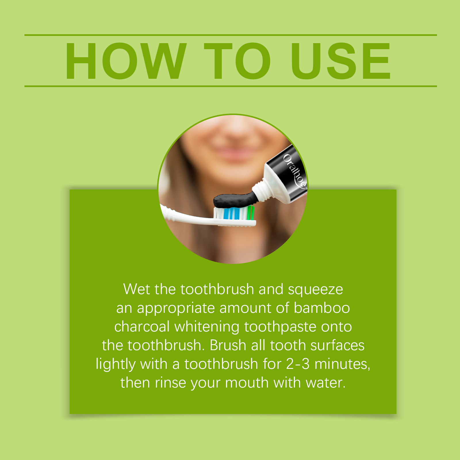 Bamboo Charcoal Toothpaste Freshen Breath, Brightening Teeth And Improving Yellow Tooth Stain Removal Toothpaste