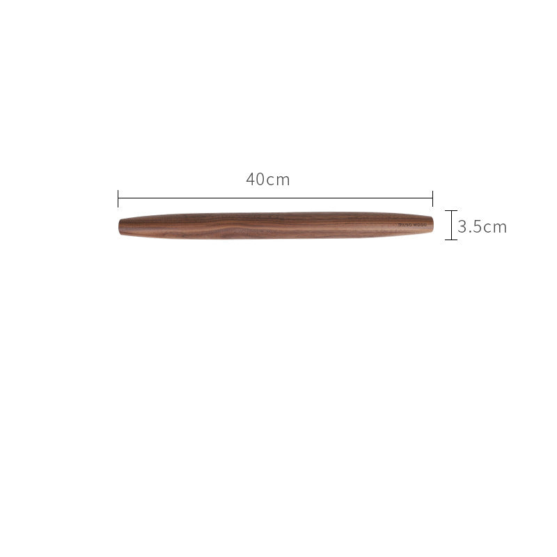 North American Black Walnut Rolling Pin With Hole Solid Wood Baking Dumpling Sticks Kitchen Baking Tools Extended