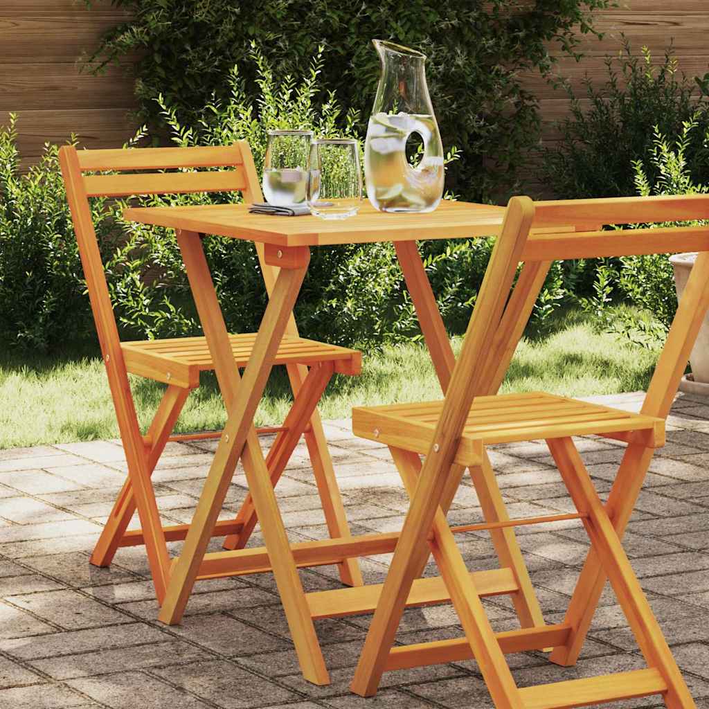Mesa de Jardín Plegable Natural 60 x Madera de Acacia Maciza