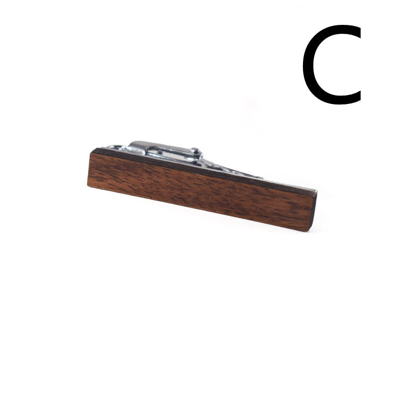 Pasador de Corbata de Madera de Alta Calidad Pasador de Corbata de Madera Aleación de Madera de Cebra