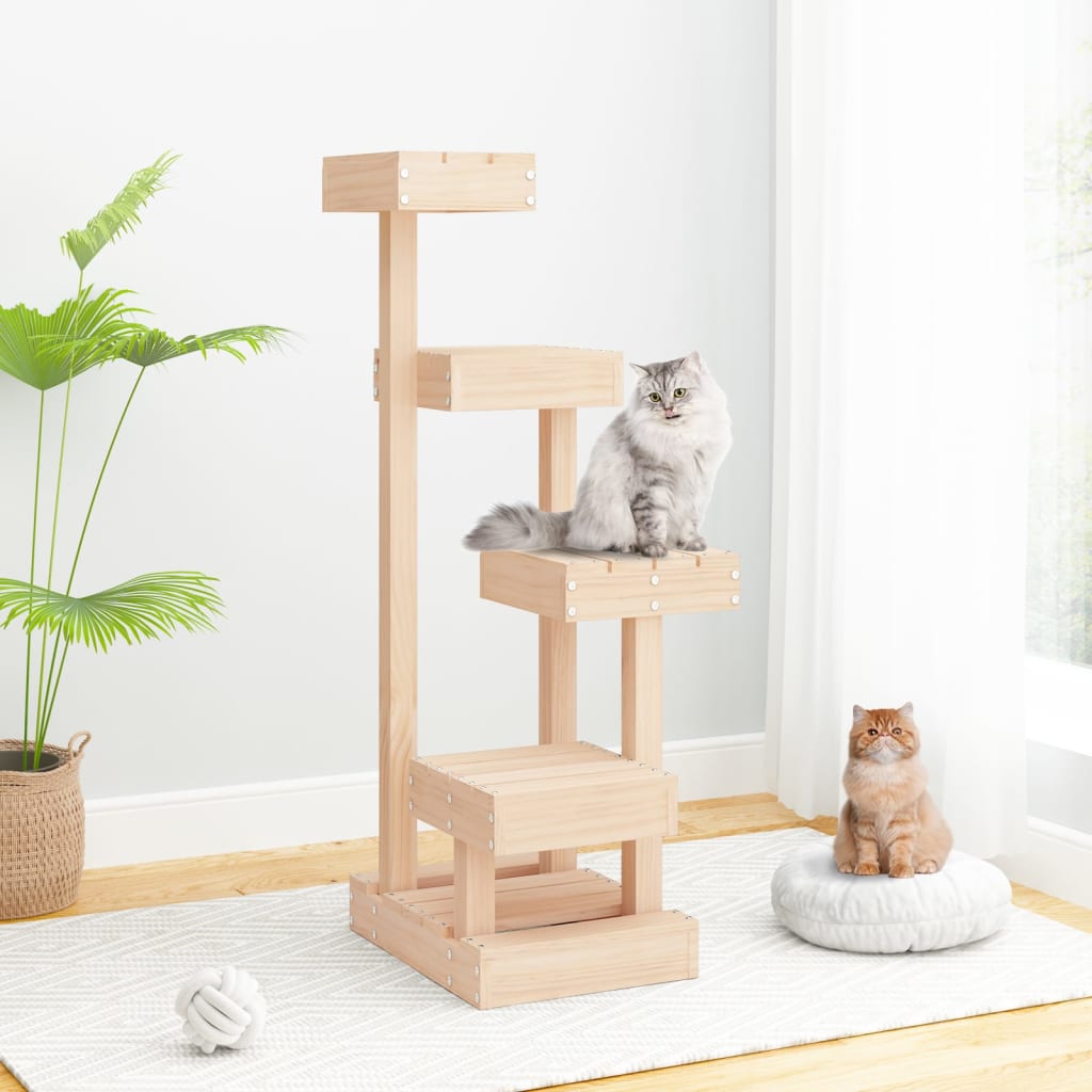 Cat Tree 45.5x Solid Pine Wood