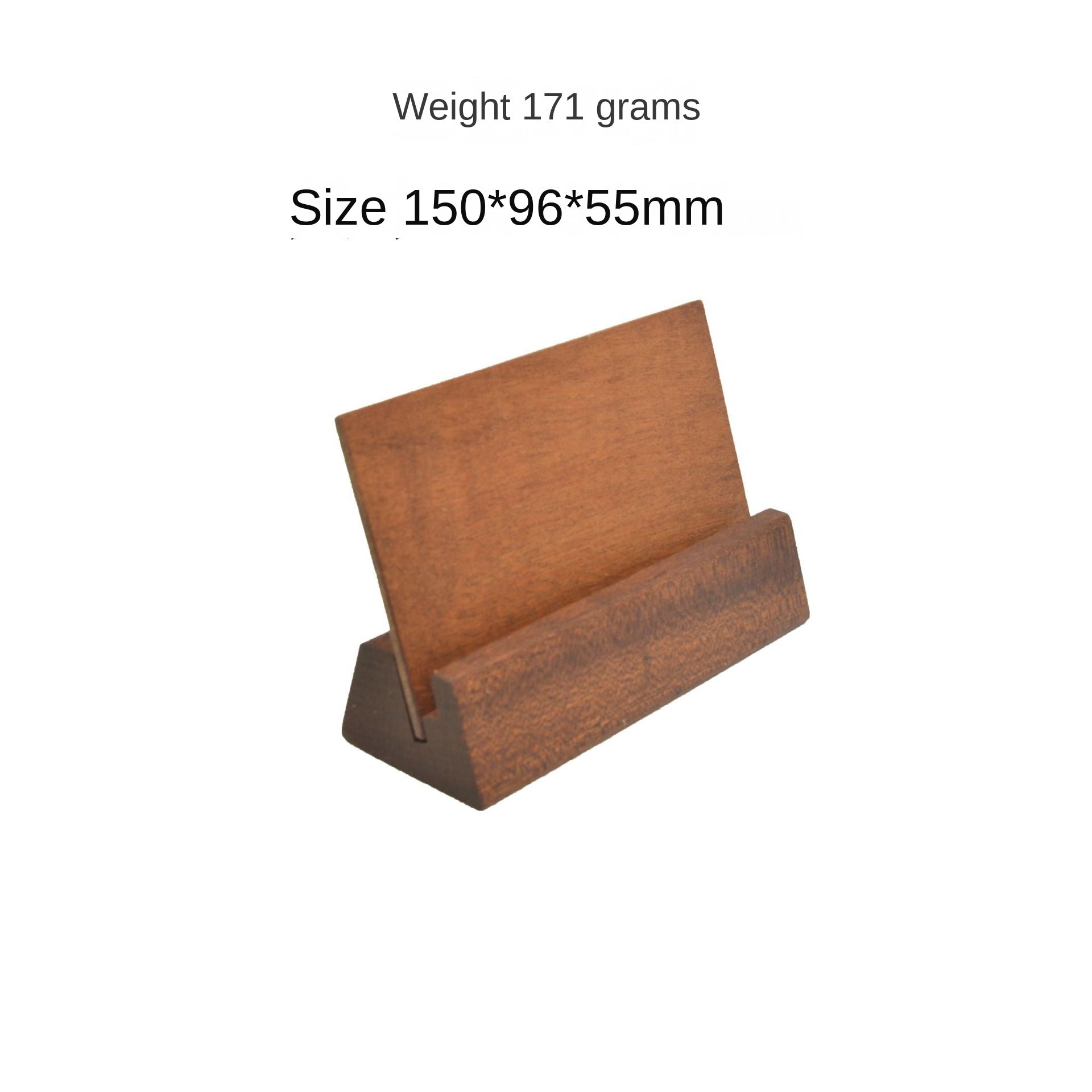 Solid Wood Calendar Stand with Sandalwood Base, Wooden Notepad Holder, Business Card Holder, Card Holder in Beech and Walnut Wood