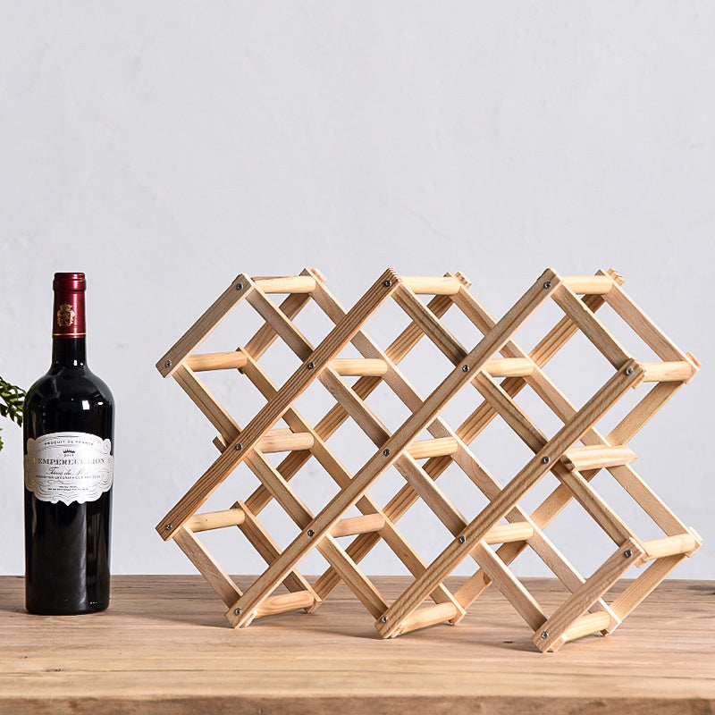 Red Wine Rack Solid Wood Household Small Modern Simple Red Wine Cabinet Display Rack Red Wine Rack