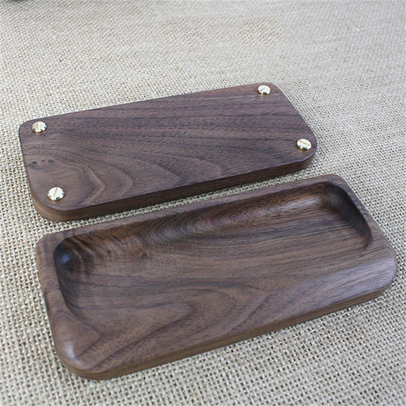 Black Walnut Solid Wood Glow Digital Electronic Tube Clock
