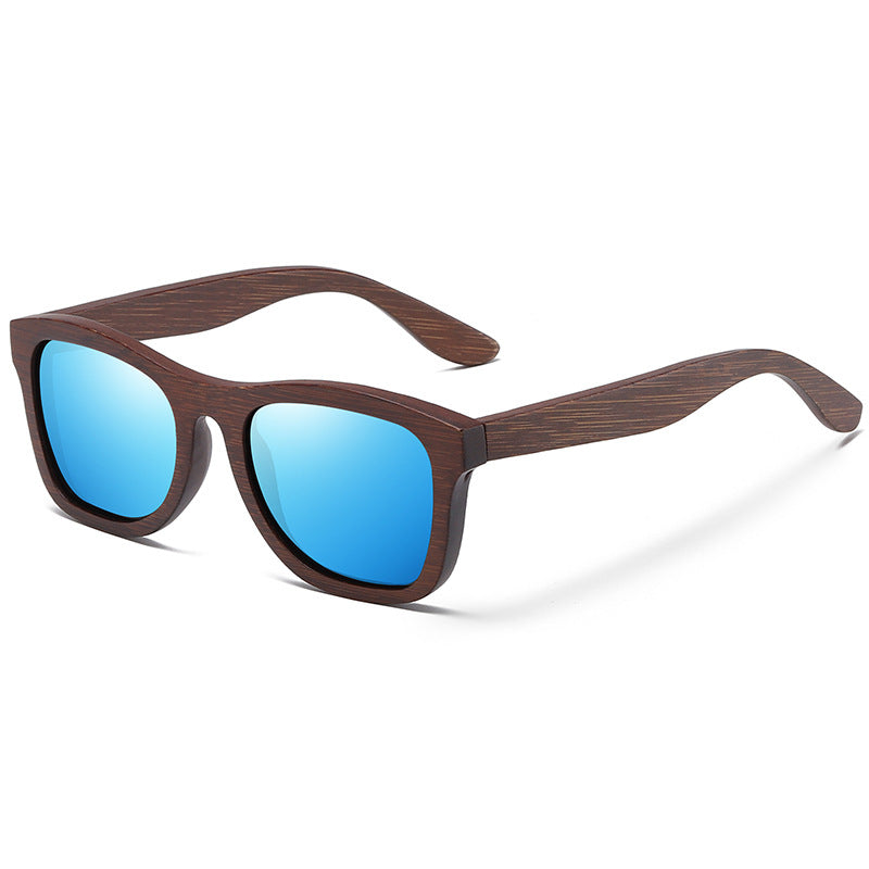 Gafas de sol de madera de bambú, retro, polarizadas