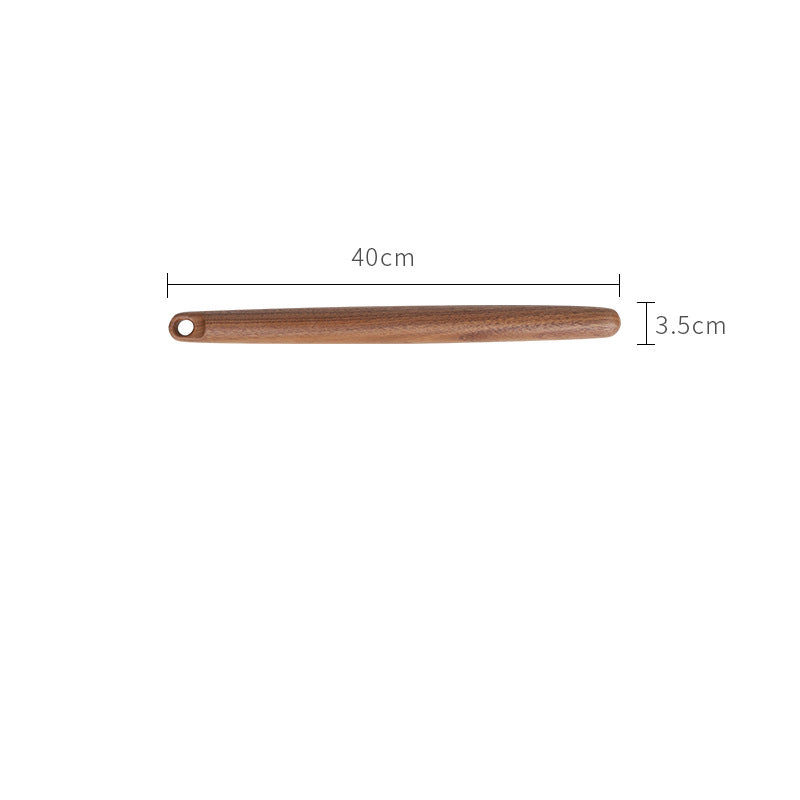 North American Black Walnut Rolling Pin With Hole Solid Wood Baking Dumpling Sticks Kitchen Baking Tools Extended
