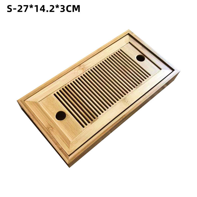 Bamboo Tea Tray Simple Tea Set Dry Brewing Table Tea Mat Bamboo Travel Tea Set