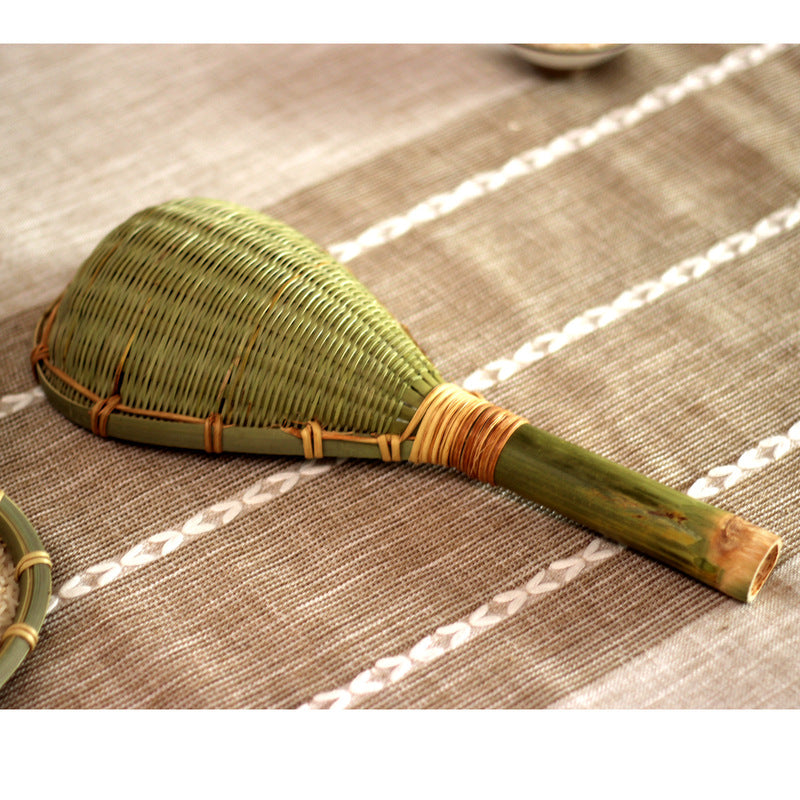 Bamboo Products Bamboo Woven Scoop Noodle Scoop Spicy Hot Pot Filter Bamboo Mesh Scoop Mesh Leak Filter Scoop Fried