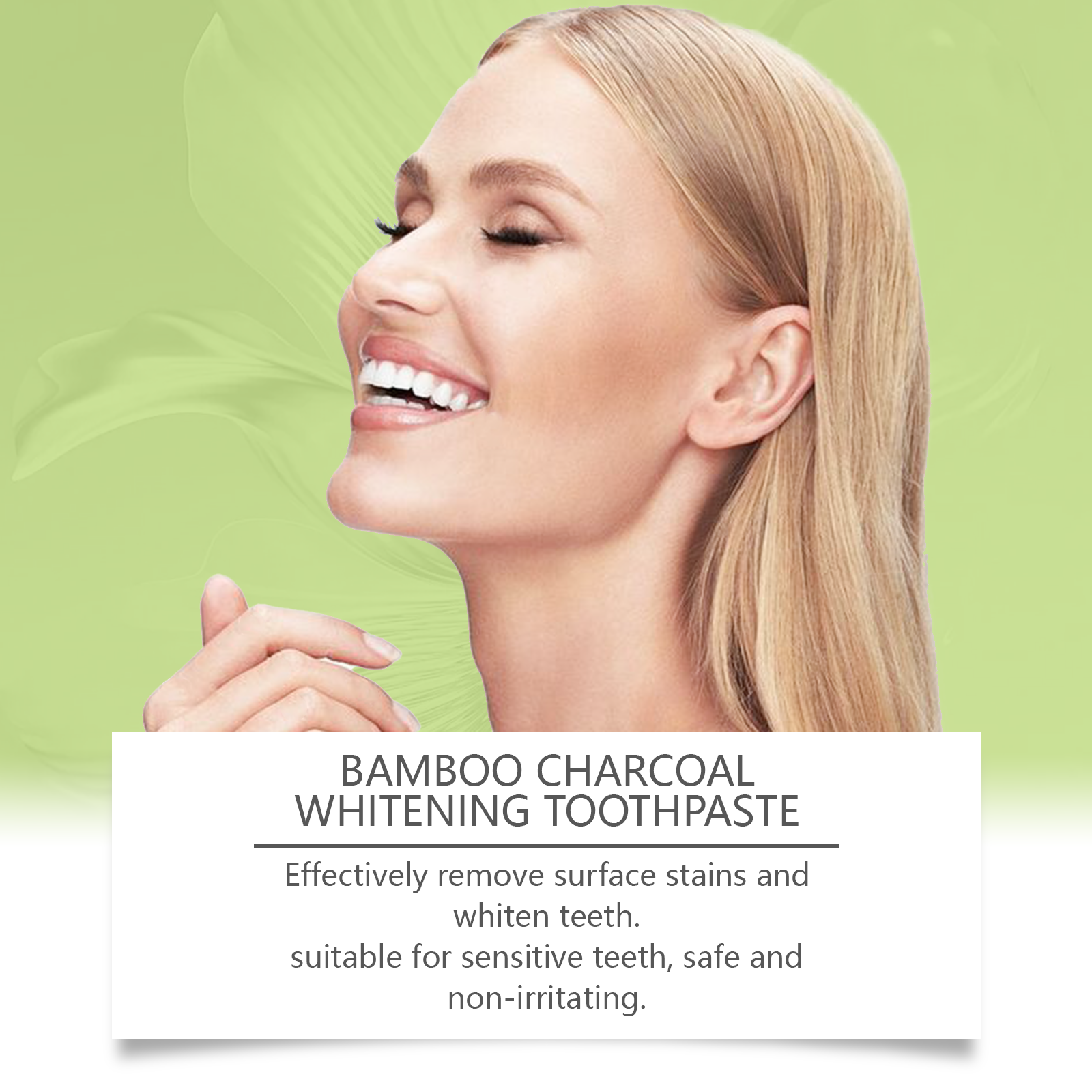 Bamboo Charcoal Toothpaste Freshen Breath, Brightening Teeth And Improving Yellow Tooth Stain Removal Toothpaste