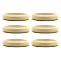 6Pcs Unfinished Blank Wood Bangle Bracelets Natural Round Wood Ring Wooden Circle for DIY Painting Craft Jewelry Making