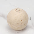Natural Marble Yellow Travertine Round Ball Incense Burner