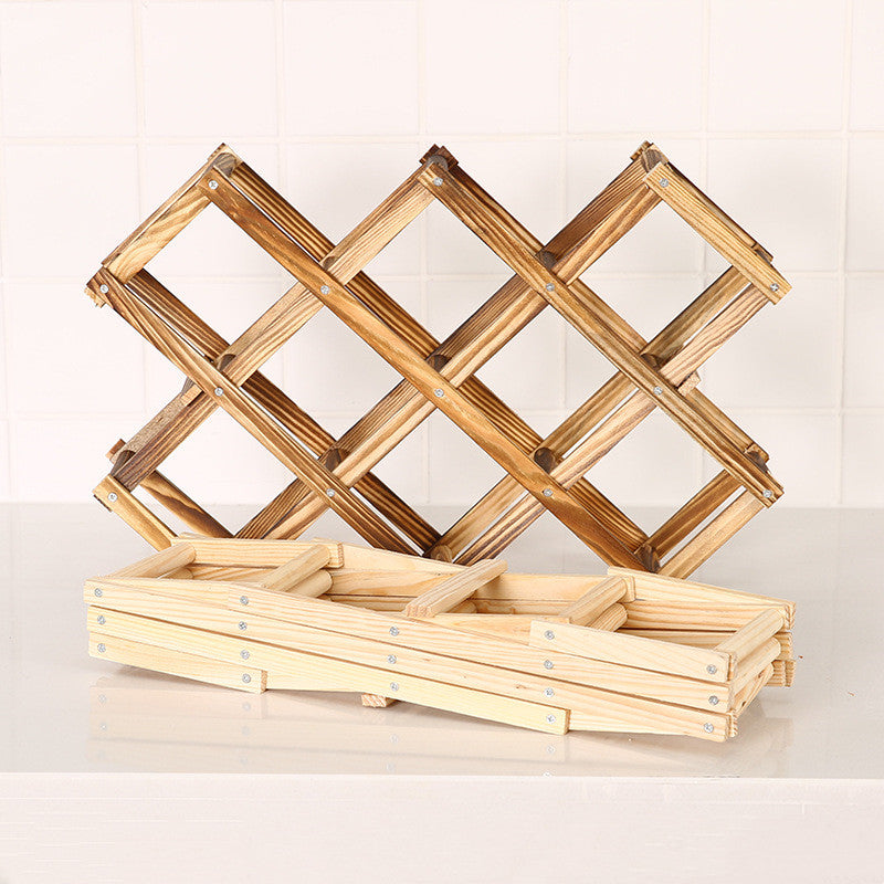 Red Wine Rack Solid Wood Household Small Modern Simple Red Wine Cabinet Display Rack Red Wine Rack