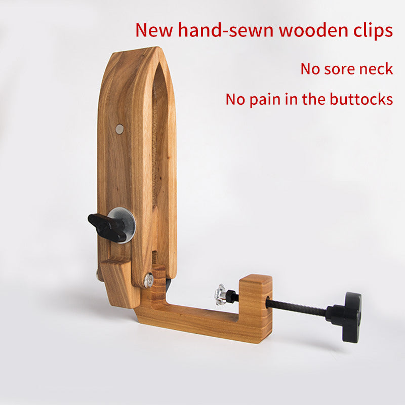 Leather Hand Sewn Wooden Clip Handmade Leather Bag DIY Tools Leather Craftsman Stitching Embroidery Frame Wood Seam Mending
