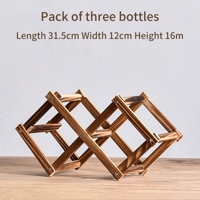 Red Wine Rack Solid Wood Household Small Modern Simple Red Wine Cabinet Display Rack Red Wine Rack