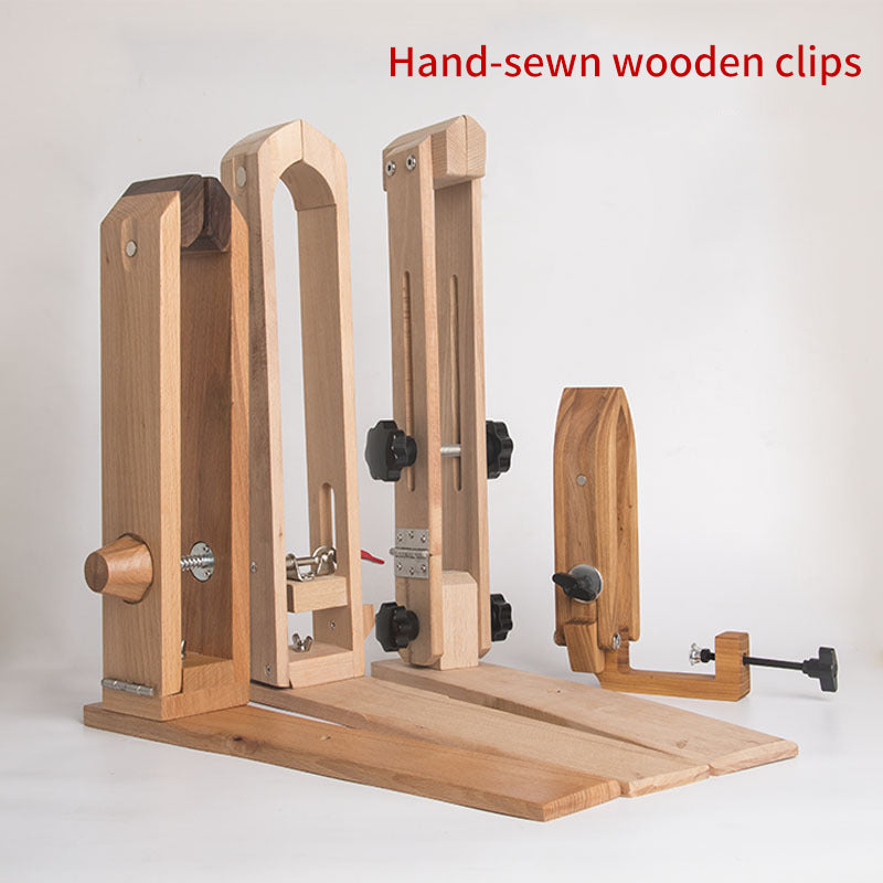Leather Hand Sewn Wooden Clip Handmade Leather Bag DIY Tools Leather Craftsman Stitching Embroidery Frame Wood Seam Mending