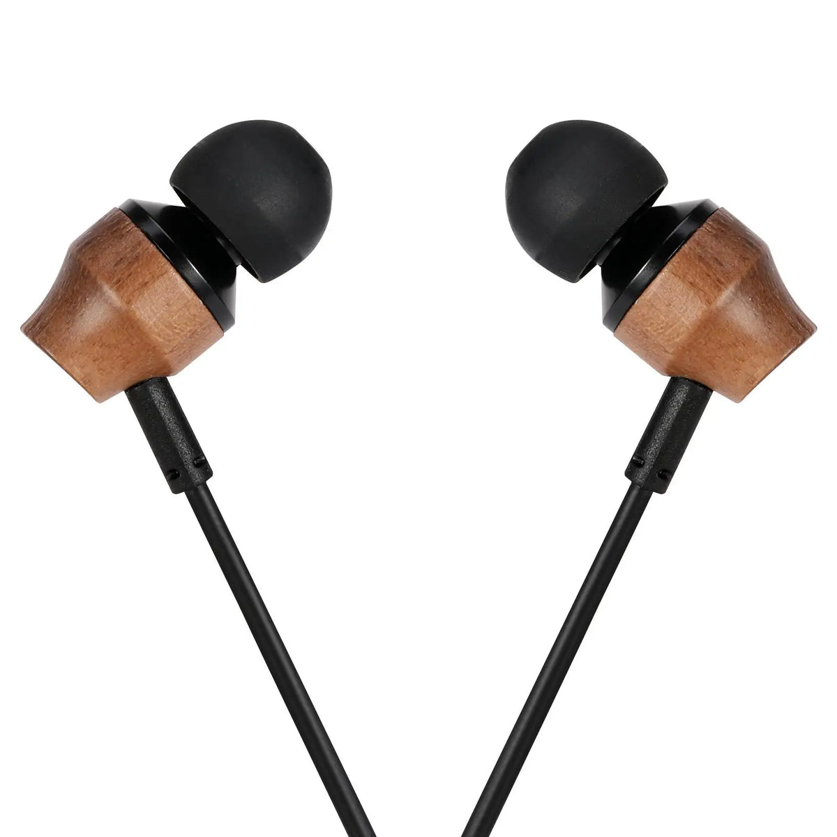 ELFINEAR Wood Earphone Headphones In-Ear Monitors Wired Headpones With Mic