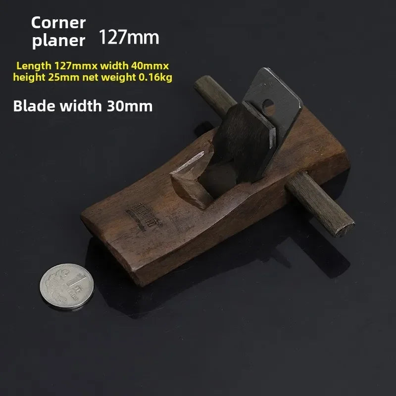 Professional Woodworking Hand Planer Set with Black Sandalwood Handle, Ideal for Craftsman's Workbench