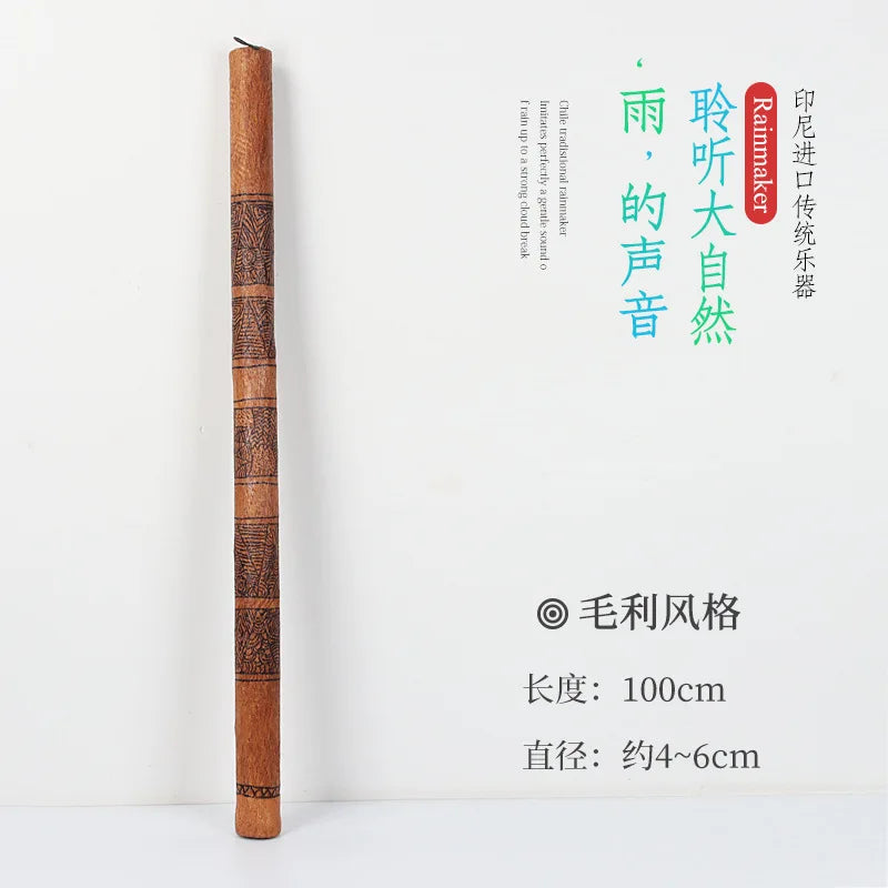 Bamboo Rainstick Professional Sound Therapy Handmade Rainmaker ASMR Yoga Meditation Healing Relaxation Musical Instruments