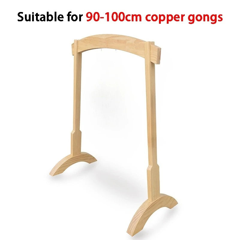 Wooden Gong Stand for 60cm Gongs Wood Bracket Square Portable Large Gongs Rack Yoga Percussion Instrument Holder Accessories