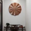 Wood Wall Clocks Modern Simple Chinese Home Sound Off Hanging Clock Living Room Metal Hang Wall Clocks Art Decor No Punching