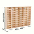 1Pcs Bamboo Car Model Storage Box,Bamboo Model Organizer, Display Cabinet for Bedroom Living Room Kitchen, Craft Storage Box