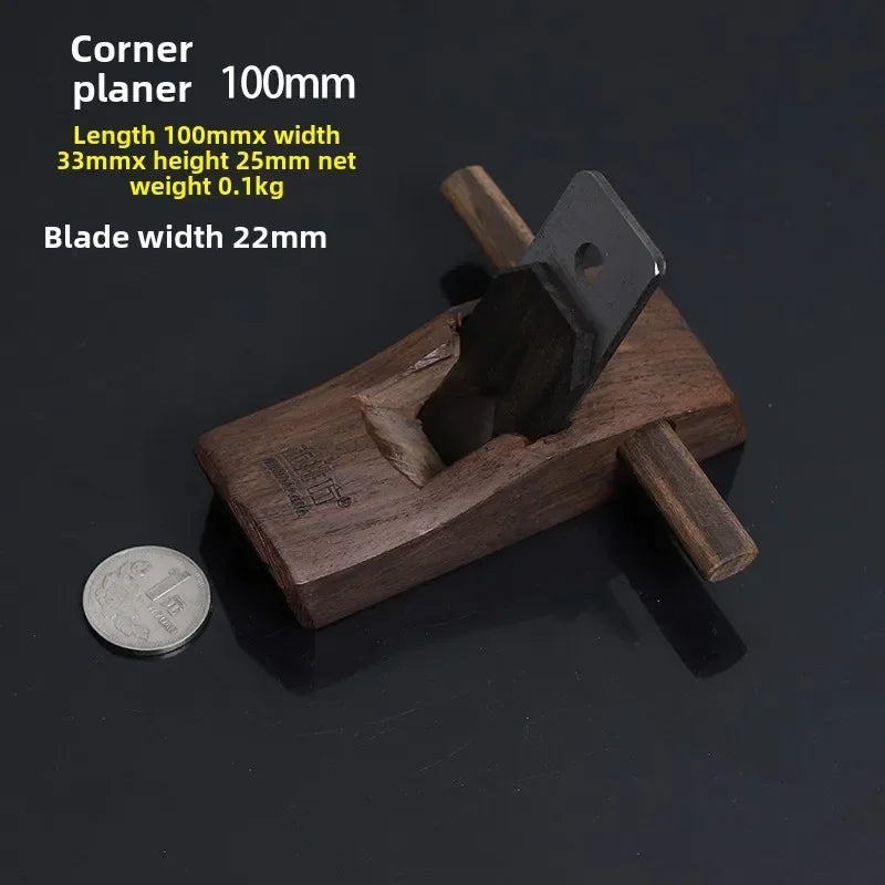 Professional Woodworking Hand Planer Set with Black Sandalwood Handle, Ideal for Craftsman's Workbench