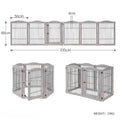 Wooden Pet Fence Dog Fence Freely Combinable Pet Isolation Door Indoor Foldable Dog Cage for Small and Medium Dogs Pet Supplies