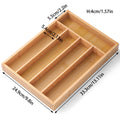 Bamboo Storage Box,Stylish and Simple Six-grid Bamboo Knife Box Sub-format Western Knife Box Kitchen Supplies Storage Box