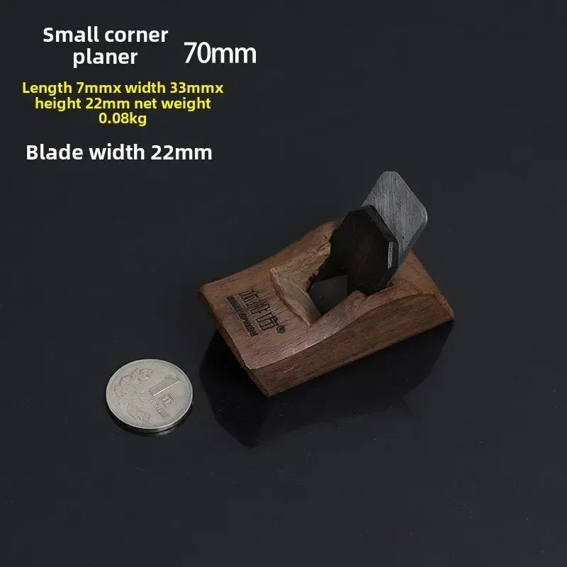 Professional Woodworking Hand Planer Set with Black Sandalwood Handle, Ideal for Craftsman's Workbench