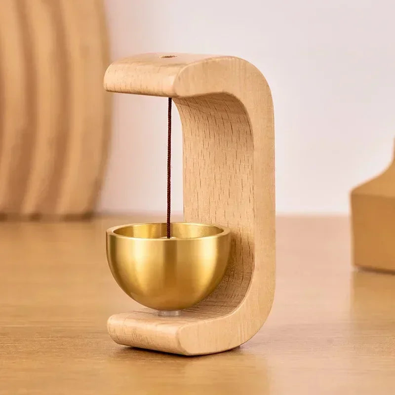 New Wooden Wind Chimes Wireless Doorbell Entrance Door Bell Decorative Wind Bell for Home Opening Hanging Decorations