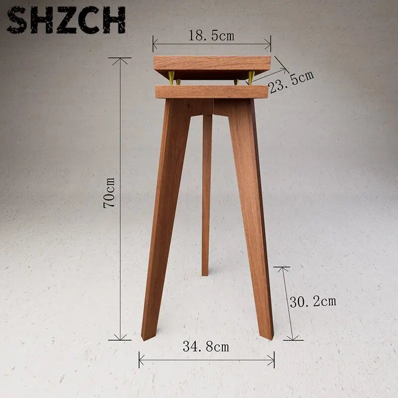 Solid Wood Speaker Stand, HiFi Bookshelf Speaker Mounts, Floor Standing Rack for Surround Sound Home Theater（Only single ）