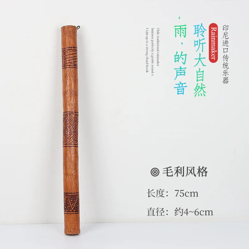 Bamboo Rainstick Professional Sound Therapy Handmade Rainmaker ASMR Yoga Meditation Healing Relaxation Musical Instruments