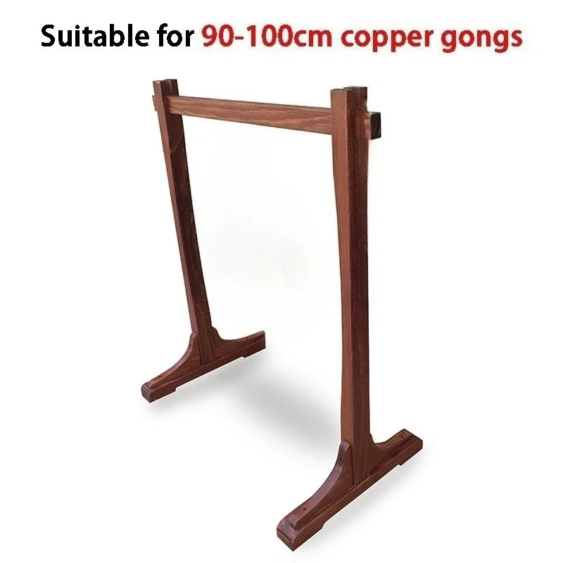 Wooden Gong Stand for 60cm Gongs Wood Bracket Square Portable Large Gongs Rack Yoga Percussion Instrument Holder Accessories