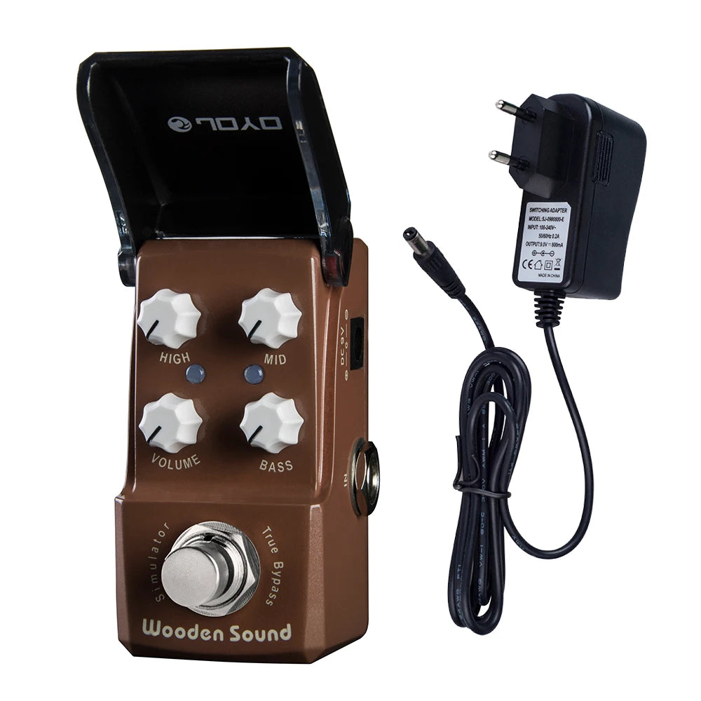 JOYO JF-323 WOODEN SOUND Acoustic Guitar Simulation Pedal Turn the Electric Guitar Tone into Acoustic Guitar Effect