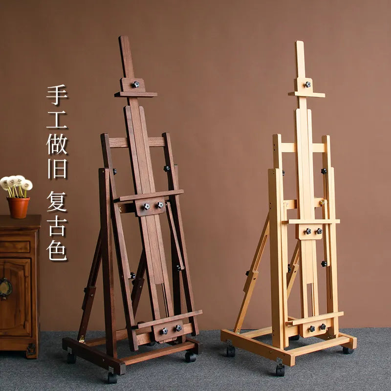 Beech Wood Art Easel – Large Adjustable Flat Studio Easel