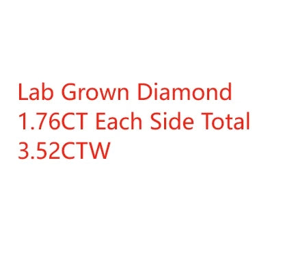 14k White Gold  1.72ctw Oval/Pear Cut DEF Color VS-VVS CVD HPHT Lab-Created Diamond Chain Drop/Dangle Earrings NO IGI
