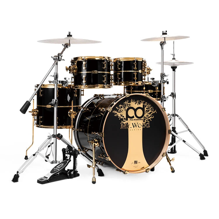 Wooden Mr. High-Quality Drum Kit, Professional Percussion Acoustic Drum.