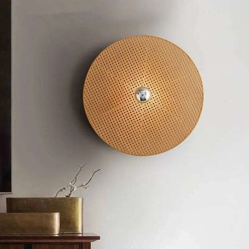 Tan Wall Lamp Classic japanes bamboo lamp Aromas Del Campo loft handmade rattan lamp for Home Resturant Bedroom Bedside Lighting