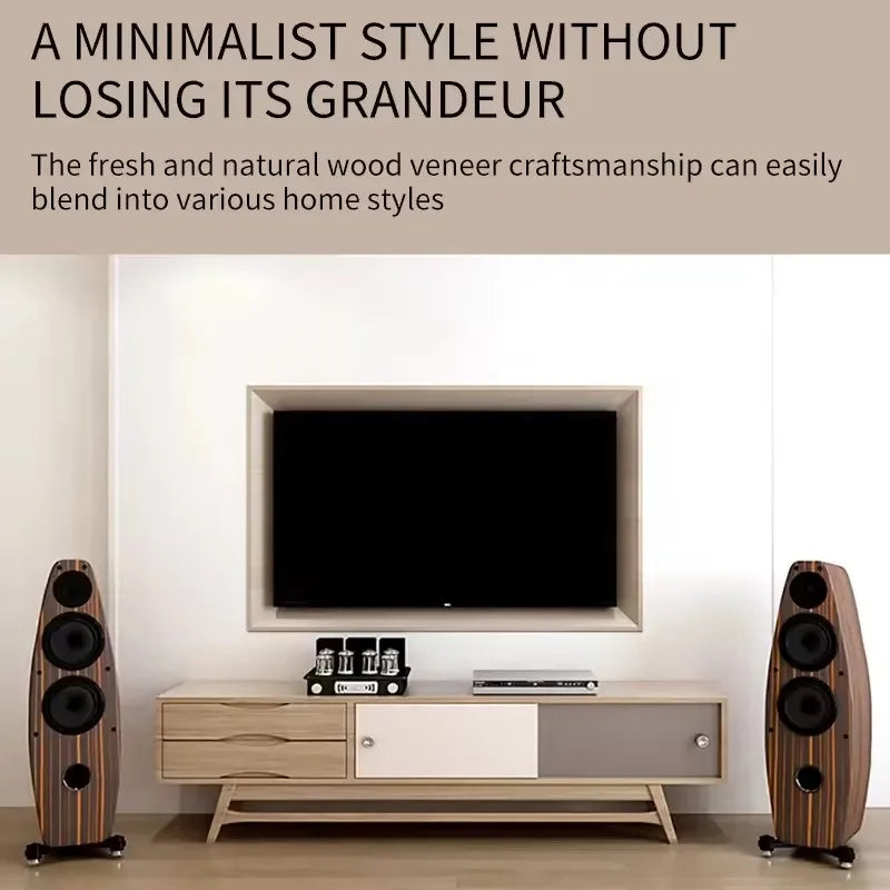 Floor Speaker Tower Speaker Wooden Box Passive No Battery No Loss