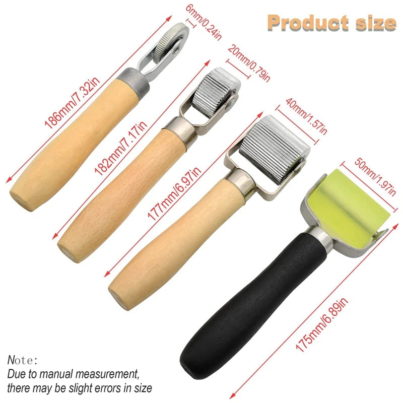 Sound Roller, Sound Deadener Roller Tool Car Sound Deadening Roller Sound Deadener Roller Set, Seam Roller 4 Pcs