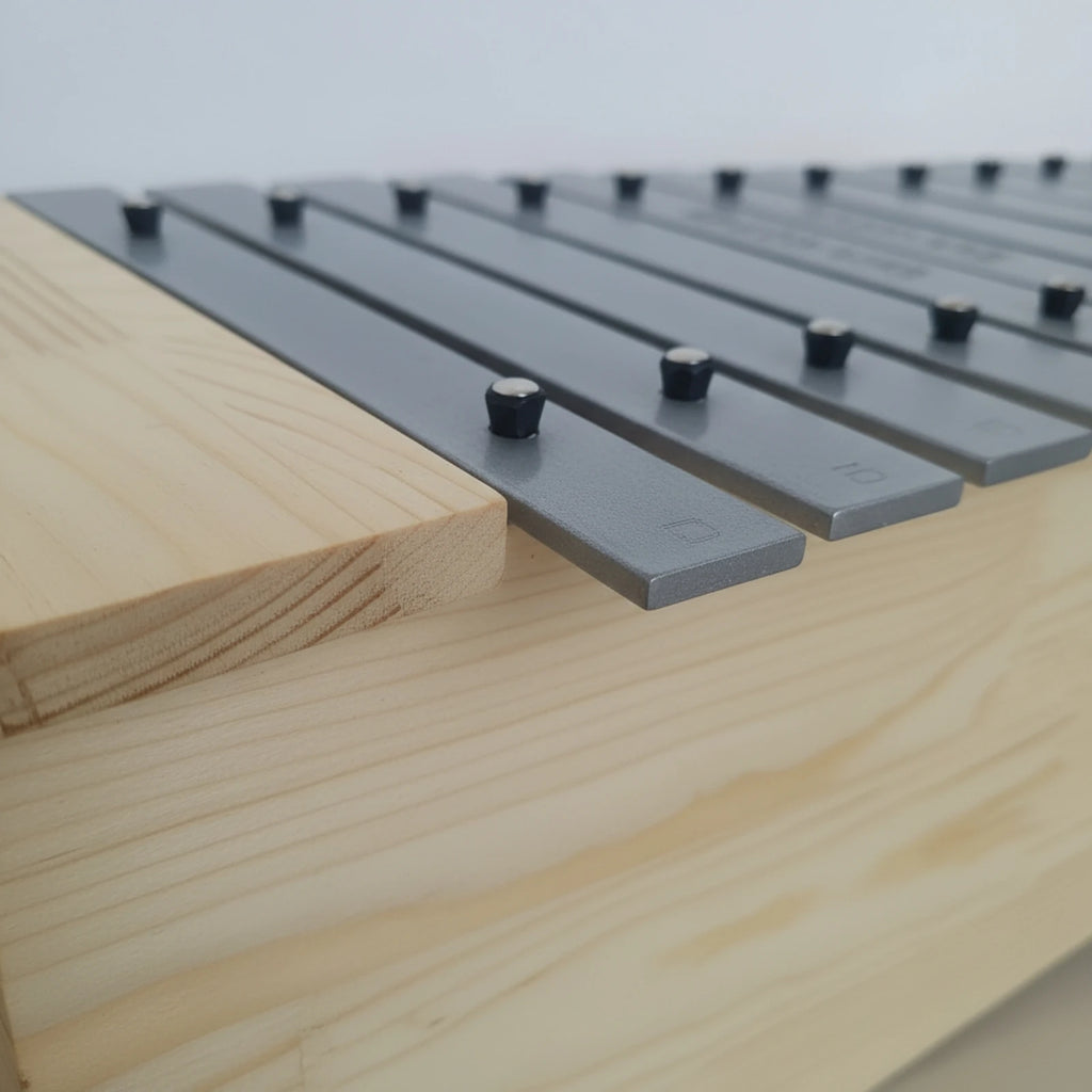 Metallophone Wooden Glockenspiel Xylophone Resonant Percussion Instrument with Mallets Precision-Tuned for Students, Classroom