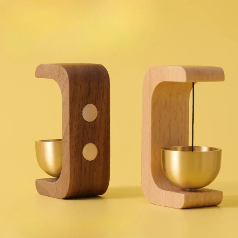 New Wooden Wind Chimes Wireless Doorbell Entrance Door Bell Decorative Wind Bell for Home Opening Hanging Decorations