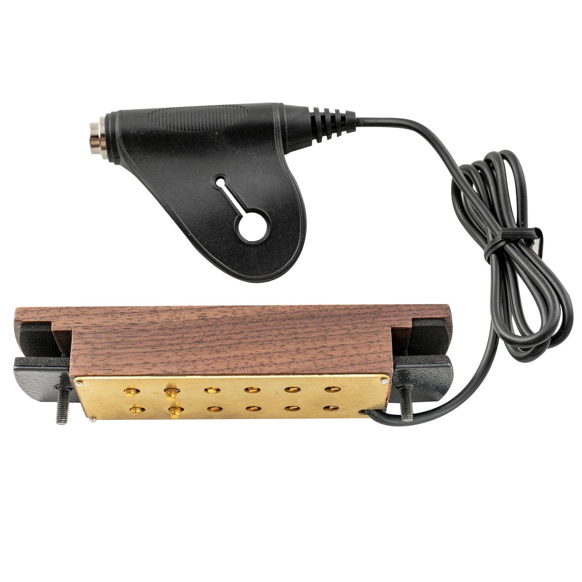 Artec WSH12-OSJ Alnico 5 Humbucker Maple/Walnut Wood Cover Soundhole Pickup 9.6K with OSJ Jack for Acoustic Guitar