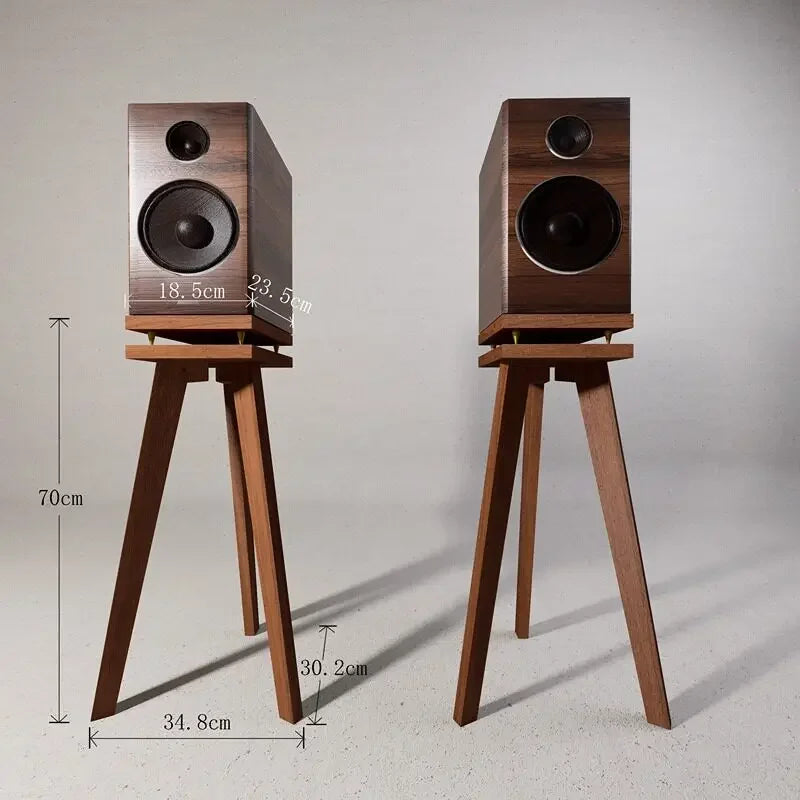 Solid Wood Speaker Stand, HiFi Bookshelf Speaker Mounts, Floor Standing Rack for Surround Sound Home Theater（Only single ）