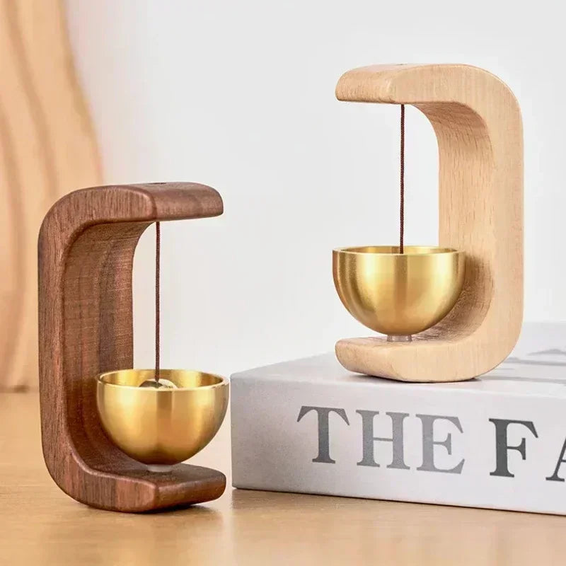 New Wooden Wind Chimes Wireless Doorbell Entrance Door Bell Decorative Wind Bell for Home Opening Hanging Decorations