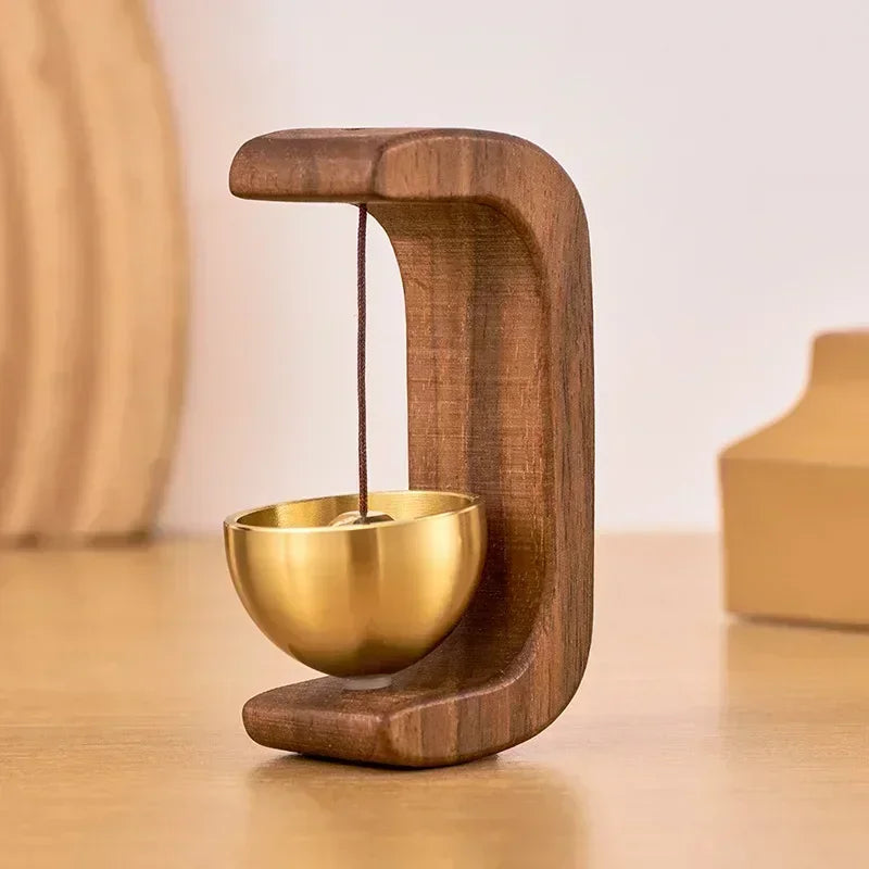 New Wooden Wind Chimes Wireless Doorbell Entrance Door Bell Decorative Wind Bell for Home Opening Hanging Decorations