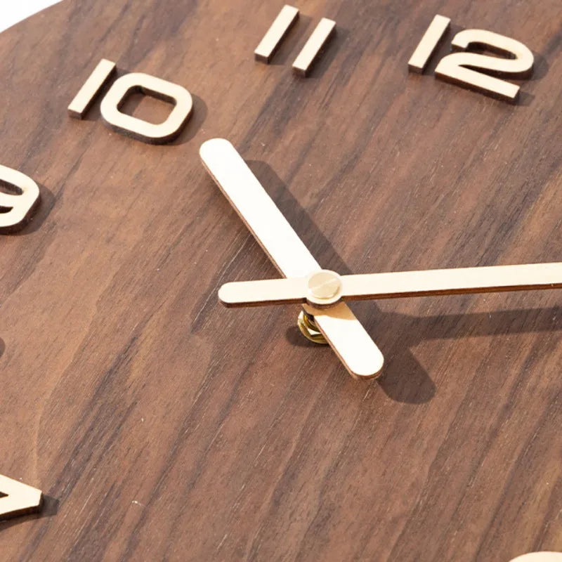 Solid Wood Pendulum Wall Clocks Creative Luxury Classical Silent Rocking Living Room Wall Clock Aesthetic Home Decorations