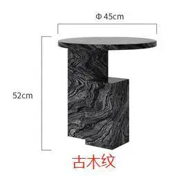 Fantao Nordic natural marble sofa edge light luxury bedside table small apartment simple corner customization